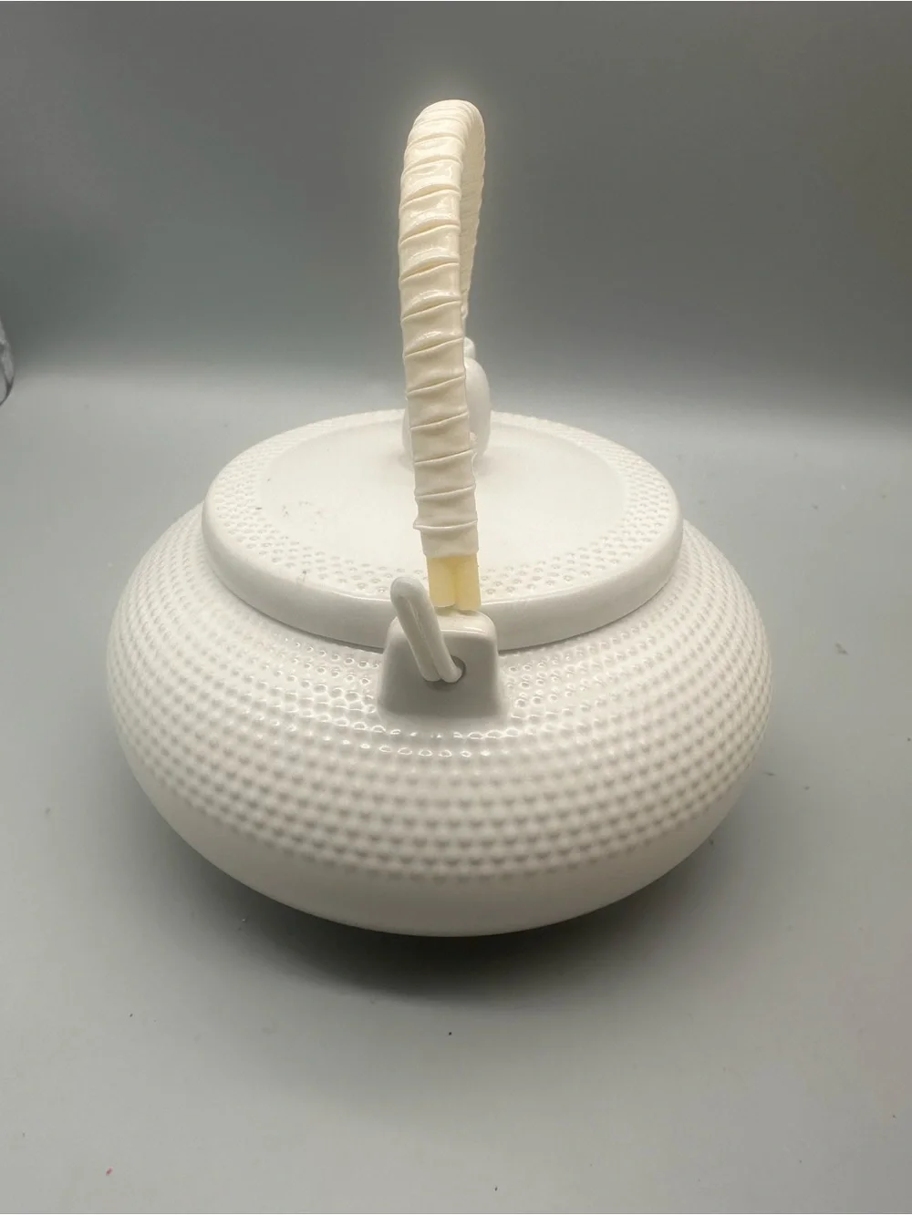 MSRF Design Studio White Ceramic Teapot